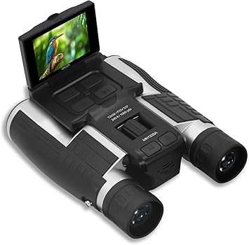 Minolta 12x32 Digital Binoculars - 4K UHD Video Camera, 48MP Photo, 8X Digital Zoom, IPS Anti-Glare Screen, Fog-Resistant Optics, Compact, Ideal for Birdwatching & Travel Hunting