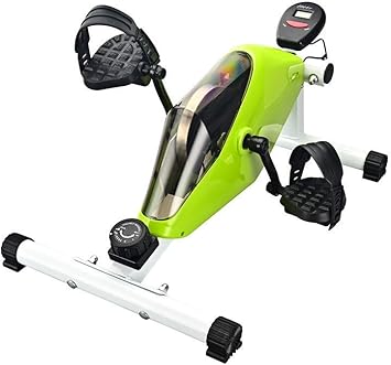 Pedal Exercisers Under Desk Pedal Exerciser-Stationary Mini Exercise Bike-Mini Spin Bike Low Impact Exercise with Adjustable Resistance-Portable Office Home Fitness Equipment
