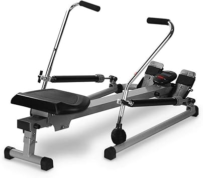 Home Rowing Machine Rowing Machines for Home Use Hydraulic Rower Trainer Rowing Bench Workout Machine Fitness Equipment with LCD Monitor Maximum Load 120kg Suitable for Office Balcony