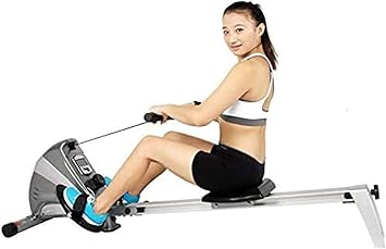 Foldable Rowing Machines Rowing Machine for Home Use Foldable Silent Magnetic Control Male and Female Weight Loss Muscle Training Water Rowing Machine Aerobic Exercise Fitness Equipment
