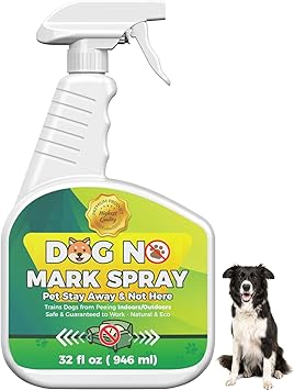 32.0oz No Marking Spray for Dogs - Stop Urine on Furniture & Floors - Puppy Housebreaking Aid - Pee Deterrent Spray for Dogs - Potty Training Solution - Prevents Indoor Marking