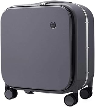 Carry-on Suitcase, Portable Luggage for Business Travel, Adjustable Trolley Suitcase with Wheels,Green-18inch (Blue 20inch) (Gray 18inch)