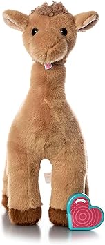 My Baby’s Heartbeat Bear, 20 Second Re-Recordable Voice Recorder Plush Memory for Ultrasound Audio, Pregnancy Keepsake & Registry Gift, Camel Recordable Plush (Not a Medical Device)
