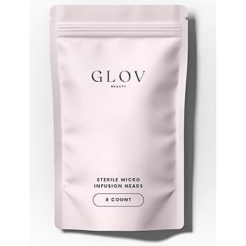 Glov Beauty Replacement Micro Infusion Heads - 0.25mm Cosmetic Stamp Heads, Single Use Beauty Accessories (8 Count)