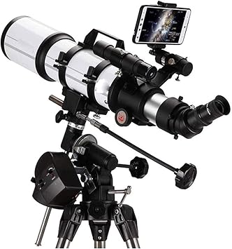 Telescope Astronomy Refractor Telescope with Adjustable Tripod - Perfect Telescope Gift for Kids Portable Travel Telescope for Adult