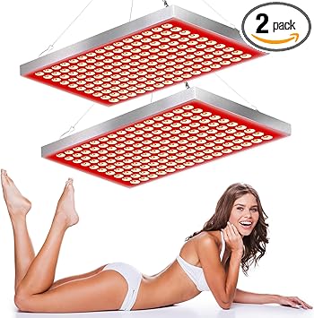Red Light Therapy for Body and Face, Infrared Red Light Therapy Device with Stand, 660nm and 850nm LED RedLight Panel for Full Body Skin Rejuvenation at Home (2 Pack)
