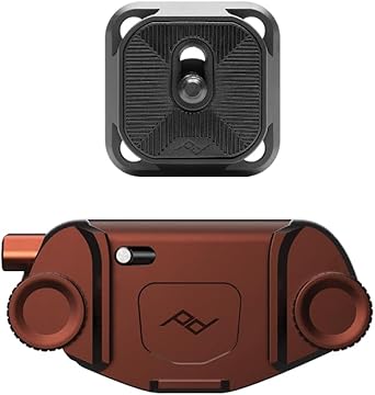 Peak Design Capture Camera Clip V3, Eclipse with Plate, Holds DSLR, Compact and Point and Shoot Bodies, Secure, Stable and Accessible, Attaches to Straps and Belts, Quick Release, 200 lb Capacity