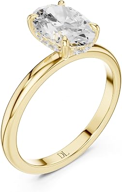 1 to 10 Carat Lab Grown Diamond Engagement Ring – IGI Certified D–E Color, VVS2 Clarity – 14K/18K( Customize) White, Yellow, or Rose Gold | With Gold Purity XRF Report Card And IGI Certificate | Conta