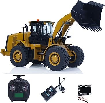 TOUCAN RC HOBBY US in Stock HUINA K966 KABOLITE 1/16 Hydraulic RC Loader Metal Hobby Construction Car Model 2.4G