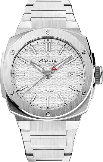 Alpina Men's Swiss Made Alpiner Automatic 3-Hand Calendar Watch, Titanium, White Dial, Luminous, 39mm Style: AL-525S3AE1B
