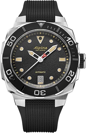 Alpina Men's Seastrong Extreme Swiss Made 3-Hand Date Automatic Watch, Luminous, Stainless Steel, Sapphire Crystal, 39 x 40.5mm, 300M Water Resistant