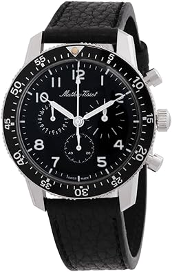 Mathey-Tissot 1968 Chronograph Automatic Black Dial Men's Watch H1968N