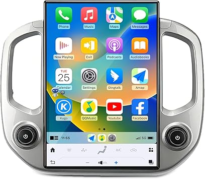 Qualcomm Car Radio for Chevrolet Colorado GMC Canyon 2019-2022 Stereo Replacement Head Unit 14.4 Inch IPS 2K Touch Screen Tesla Style Carplay Android Auto Navigation