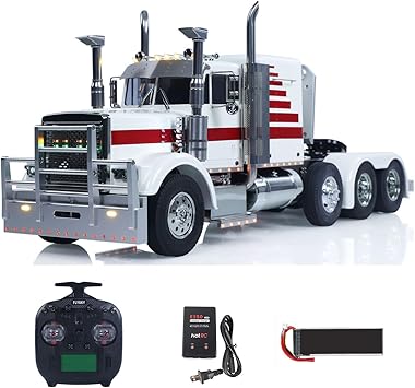 TOUCAN RC HOBBY 1/14 RC Tractor Truck Grand Hauler Semi Truck 8X4 Remote Control Model Car Mid Lift Axle Chassis Suspension ST8 Radio Lorry 56344 for Tamiya for Adult