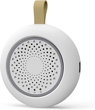 Portable Sound Machine - Perfect for Travel & Baby, White Noise Machine with 12-Hour Battery & Gentle Night Light, 24 Soothing Sounds for Sleep, Focus, Therapy, Nursery and Office