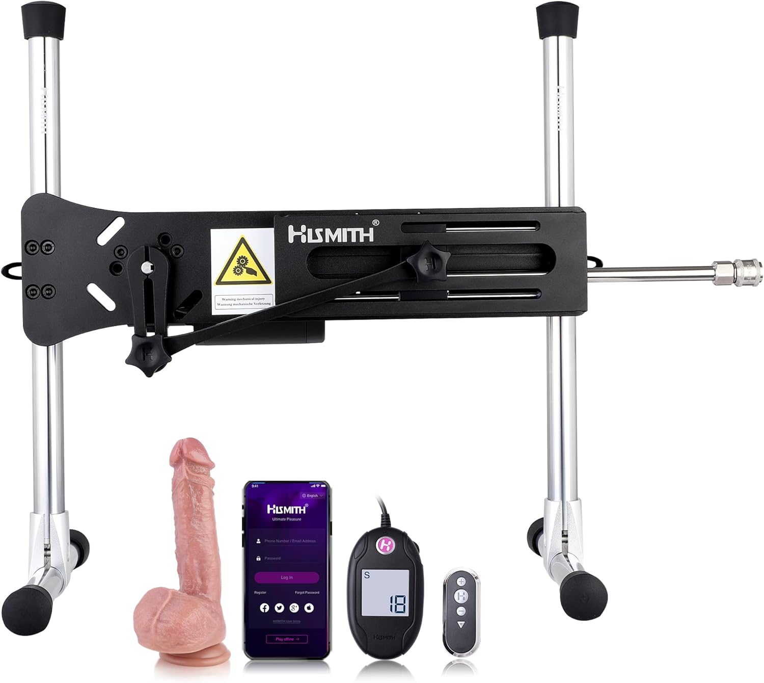 Hismith Premium Sex Machine 4.0, 100W Thrusting Machine with Kliclok System, Adjustable APP Love Machine