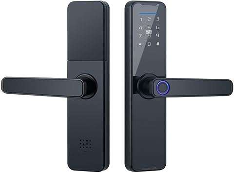 Unlocking Recognition Fingerprint Waterproof Smart Door Lock Remote Photo Control