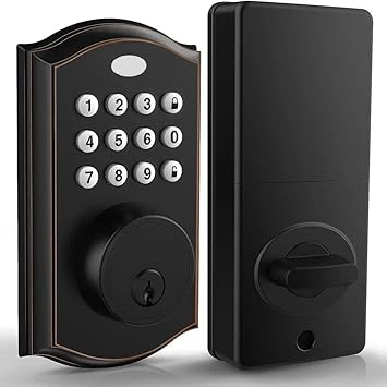 Keyless Entry Door Lock Electronic with Keypad Smart Latch with Automatic
