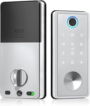 Smart Deadbolt Locks for Front Door Biometric Fingerprint Keyless Entry Keypad Lock