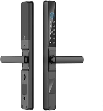 Smartlife APP IP65 Waterproof Smart Fingerprint Password Lock for Push Pull Sliding Framed Door