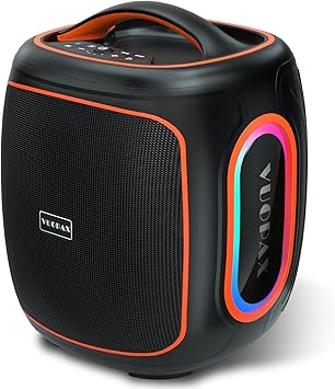 120W Bluetooth Speaker, 6.5" Woofer Deep Bass, 18000mAh 30H Playtime, Bluetooth 5.4, IP65 Waterproof, RGB Lights, TWS 240W Stereo Pairing – Loud Outdoor Speaker for Party, Camping, Beach