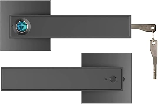 Electronic Smart Lock Semiconductor Fingerprint Handle Key Unlock Door Detect for Home Office