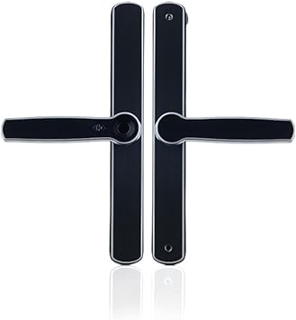Waterproof Aluminum Glass Door Lock Fingerprint Smart European Mortise Electronic for Home Hotel Apartment