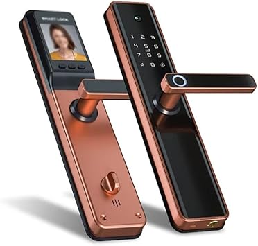 Keyless Security Electronic Digital Phone App Camera Smart Fingerprint Lock Outdoor with