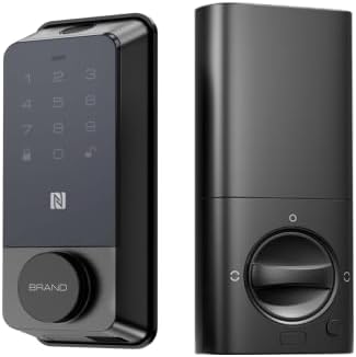 YHV Homekit Smart Lock Keyless Entry Door Lock with Apple Home Key Fingerprint Deadbolt Safety Lock for Front Door, Easy Installation