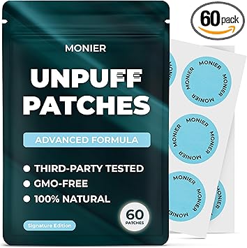 MONIER Unpuff Patches | with Dandelion & Ginger | Bloating, Water Retention & Digestion | 60 Days Supply