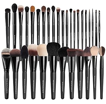 Bueart Design 32PCS Professional Makeup Brushes Set,Makeup brushes Kit with Premium soft hair for Foundation,Powder,Cream,Blush,Contour,Concealer,Bronzer,Eyeshadow,Blending For Pro Make up