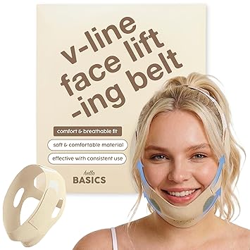 Face Lifting Belt – Tightening Double Chin V-Line Strap Face Wrap - Jawline Shaper for Depuffing and Sculpted Appearance, Reusable & Comfortable