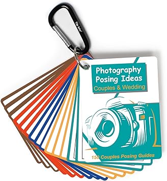 Photography Accessories 150 Pose Ideas, Photographer Gifts Digital Camera Accessories for Photography Essentials Equipment for Canon Nikon Sony Quick Reference Cards, Couples and Wedding Posing Guides