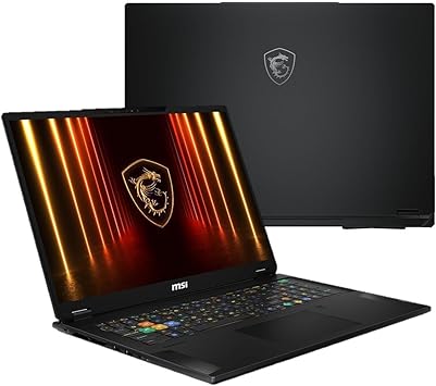 EXCaliberPC [2025] MSI Stealth A18 AI+ A3XWJG-006US (AMD Ryzen AI 9 HX 370, 64GB DDR5 RAM, 2TB NVMe SSD, NVIDIA GeForce RTX 5090, 18" UHD+ 120Hz, Windows 11) Gaming Laptop