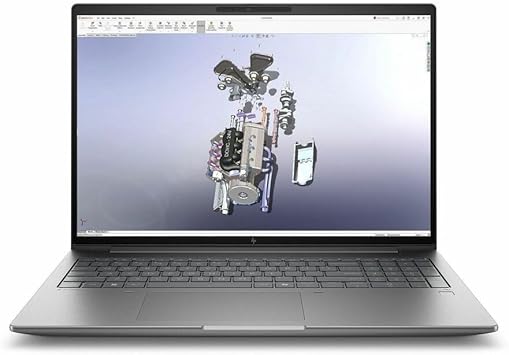 HP ZBook X G1i 16" Mobile Workstation - WQUXGA - 120 Hz - Intel Core Ultra 9 285H - vPro Technology - 32 GB - 1 TB SSD - English Keyboard - Smart Card Reader - Meteor Silver - Intel Chip - 3840 x 2400