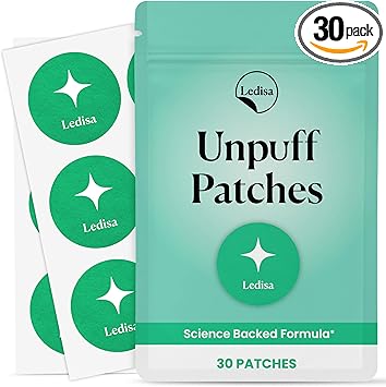 Unpuff Patches | with Dandelion & Ginger | for Bloating, Water Retention & Digestion | 30 Days Supply