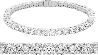 Sparkles 2-15 Carat Lab Grown Diamond Tennis Bracelet for Women in 14K Gold or Platinum | EF-VS Clarity | IGI Certified | 4 Prong Lab Created 2-15 cttw Diamond Bracelet | Festive & Seasonal Gifting