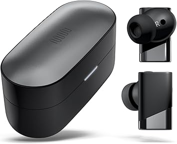 Status Pro X Wireless Earbuds, Triple Speaker Driver, Hi-Res Audio with LDAC, 52dB ANC, 6 Beamforming Mics with VoiceLoom AI for Clearest Calls (Black Alloy)