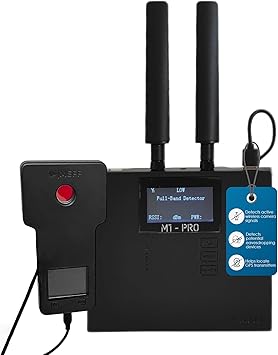 MEFF M1-PRO Professional 0-20GHz TSCM Near-Field Detection Kit - Hidden Camera Detector, Bug Sweeper, GPS Tracker Finder & Anti Spy Signal Detector with Probes