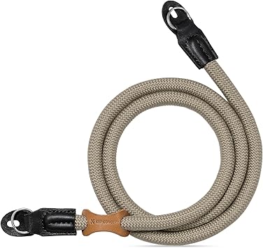 K&F CONCEPT Camera Neck Strap,100cm Nylon Rope Camera Shoulder Strap with O-ring for DSLR Camera
