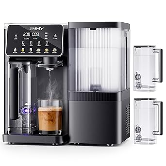 JIMMY R9 Pro Countertop Reverse Osmosis Water Filter,7 Stage Purification with UV, Instant Hot & Cold Portable Water Purifier with 2X 1L Removable Pitchers,No Installation,for Baby Formula
