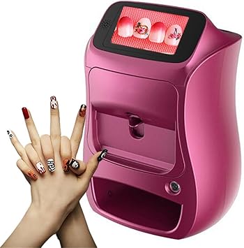 Automatic Smart 3D Nail Art Printer - Portable Mini Machine, Digital Mobile Nail Painting, Control via Free App - Perfect for Home Beauty & Personal Care for Girls