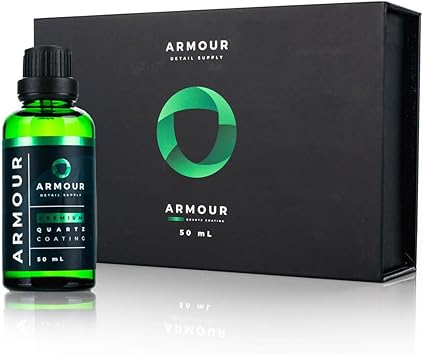 Armour Detail Supply - Pro Ceramic Coating - Highly Resistant Dual Phase Bonding Silazane Quartz Coating - Chemical & Scratch Resistant for Cars, Chrome & Plastic Trim, 5-Year Durability - 50ml