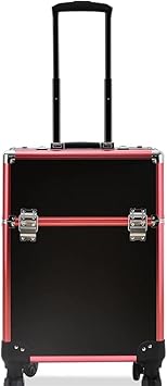 Suitcase Travel Beauty Cosmetics Storage Box Luggage Nail Art Case Large Capacity Wheel Trolley