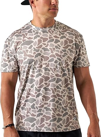 Burlebo Go to Tee – Men’s Lightweight Performance Shirt with UPF 50 Sun Protection