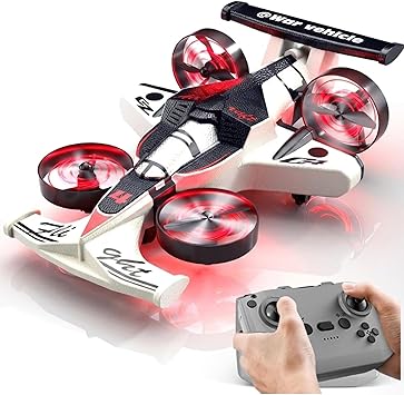 2 in1 Remote Control Car and RC Plane Stunt Drone RC Drift Car Anti Collision Drift Drones Flying Drone for Kids Remote Control Airplane for Kids 8-12 Kids Drone Plane Mini Drone for Kids 4-16
