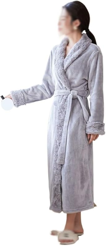 Autumn And Winter Patchwork Long Lapel Long Sleeved Pajamas For Warmth And Comfort, Home Wear, Women's Pajamas