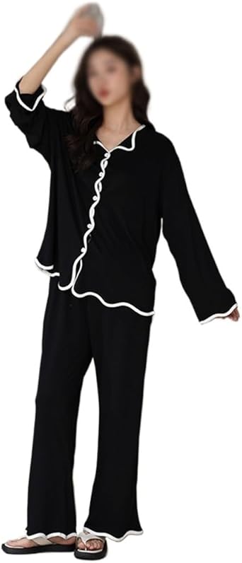 Soft Pajamas, Women's Long Sleeved Cardigan, Home Wear, Can Be Worn Externally
