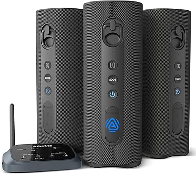Avantree Harmony A1 – Auracast Multi-Room Wireless Speaker System for Whole-Home Audio & Background Music, Expandable Setup for Stores & Small Venues, Bluetooth Audio Input, Optical & AUX