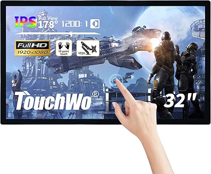 32 inch Interactive Touchscreen Whiteboard, Smart Board with 16:9 Display 1080P, Android 14 Touchscreen Electronic Whiteboard for Office and Classroom, RAM 8G & ROM 128G